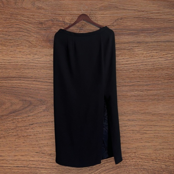 Y2K Adrianna Papell Evening Essentials Size 14 Maxi Skirt With Slit - Picture 1 of 5